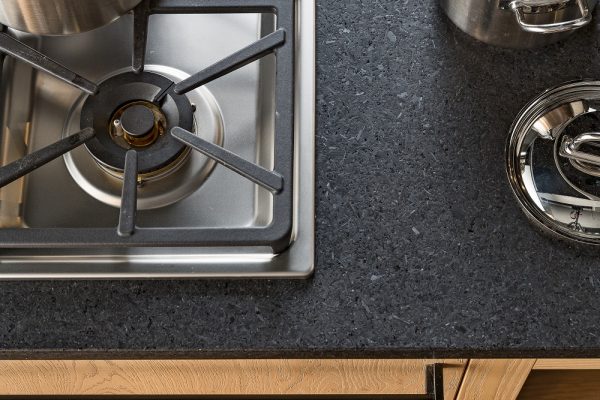 Polycor Granite countertops feature in this Scavolini kitchen design by Cucina Moda in Birmingham Michigan